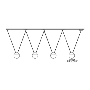 MINE GLASS SPACE 4L Suspension blanche