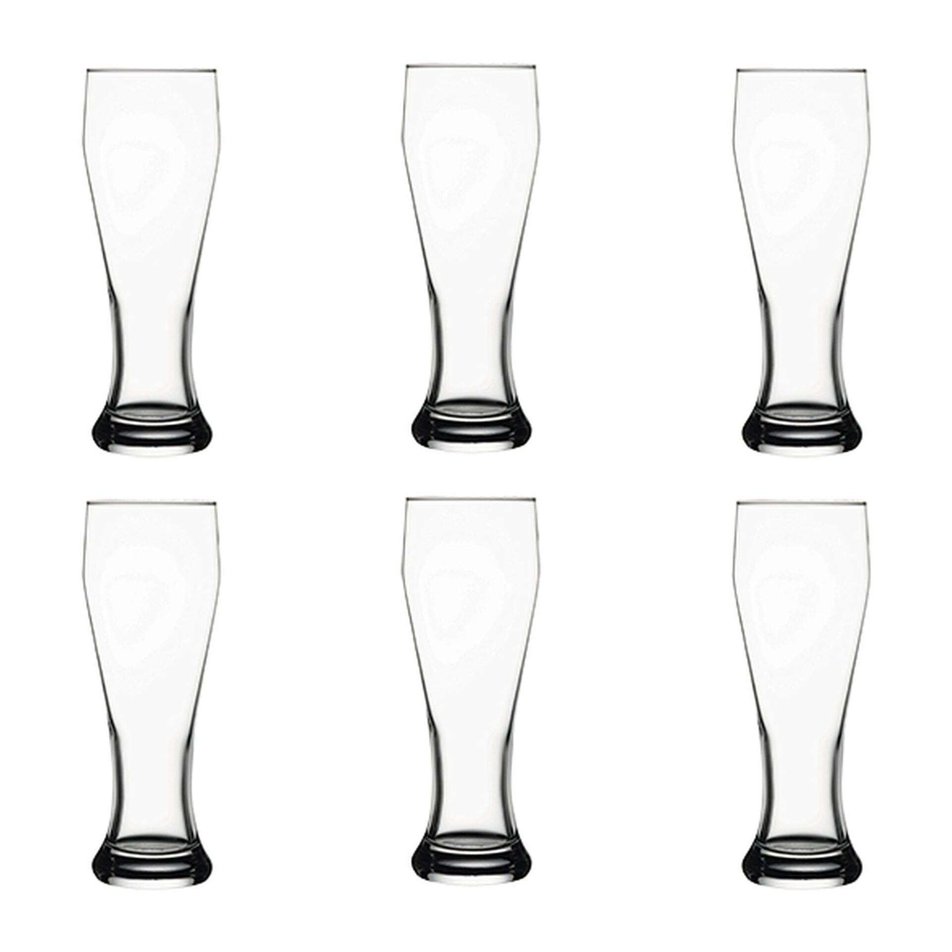 Lot de 6 verres à bière 40cl en verre