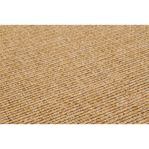 Tapis naturel motif jaune