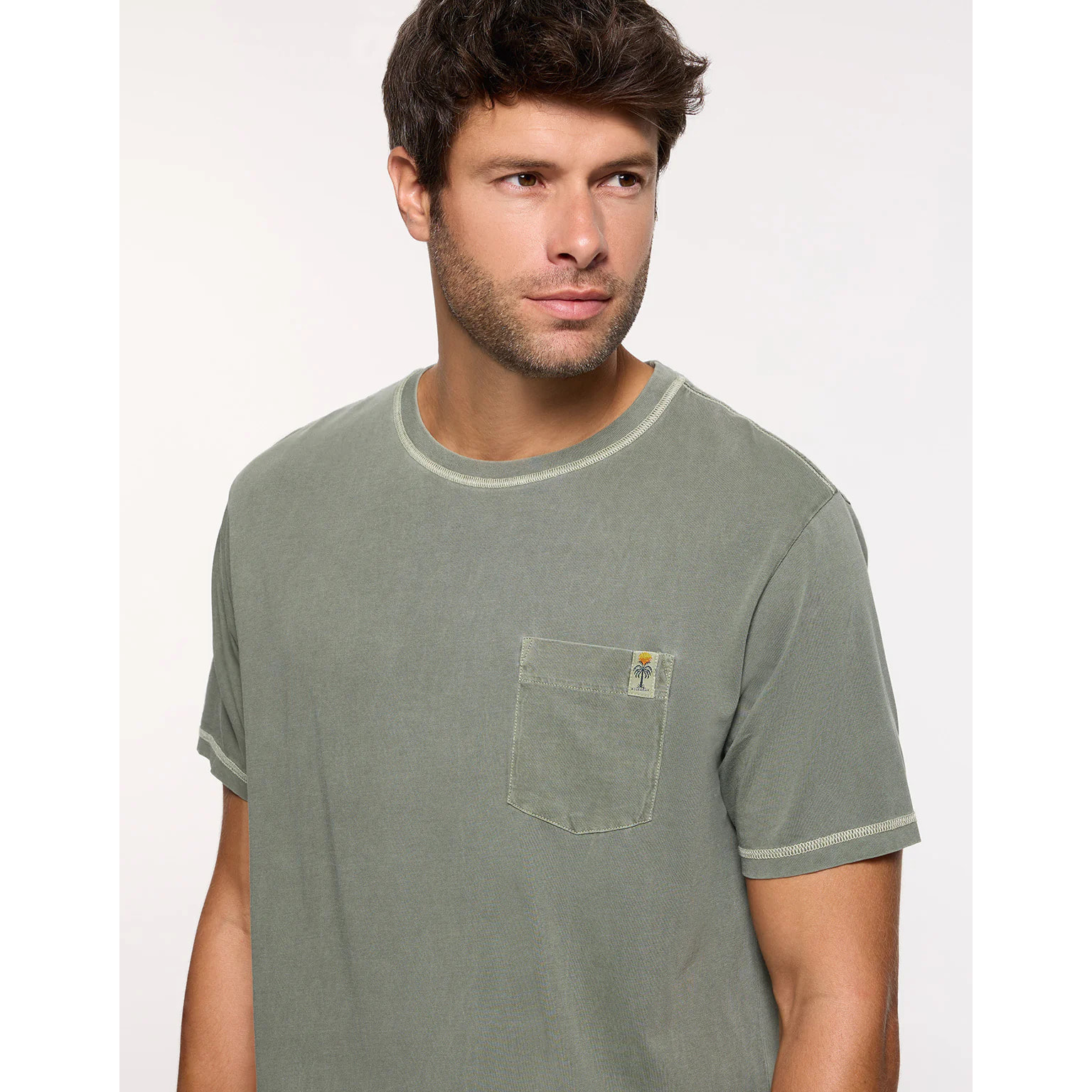 Camiseta Manga Corta Caqui - Gstin2