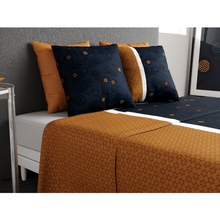 Parure De Drap 3pcs avec Drap housse Bonnet:25cm 100%coton 57fils Bel'or