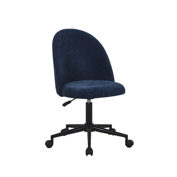 Chaise de bureau à roulettes tissu PHYL