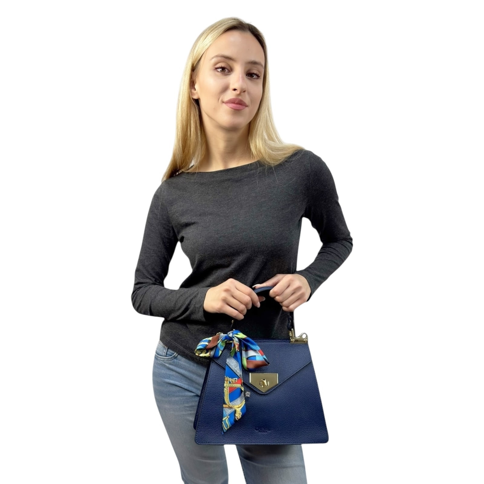 Borsa a mano Cheval Firenze Nany Blu