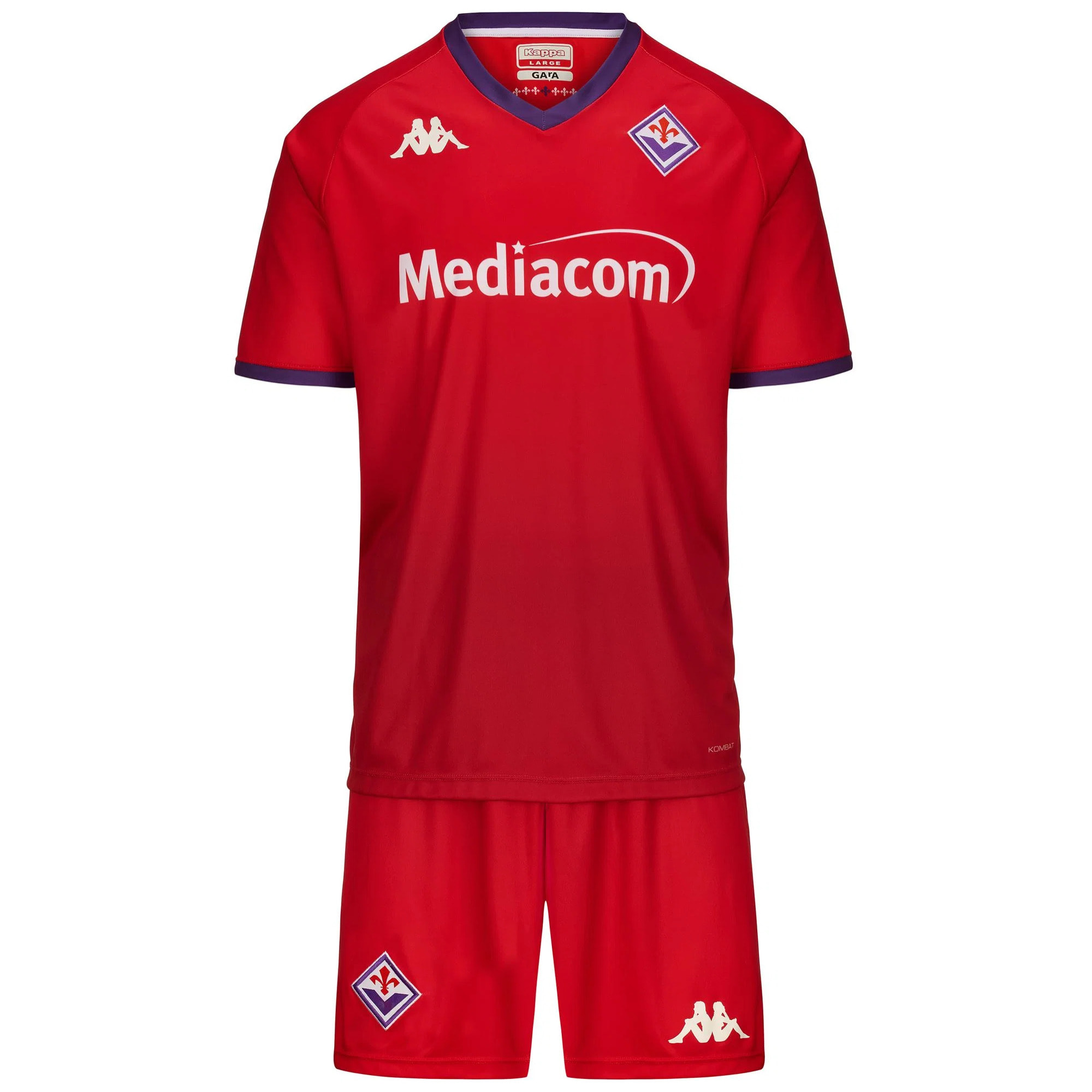 Kappa - Conjuntos Niño Rojo - Kombat Kit 2025 Fiorentina