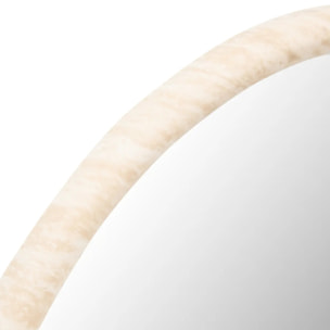 Miroir Trudy rond D.55cm beige