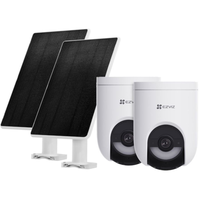 Pack sécurité EZVIZ 2 cam. HB8 Lite+ Panneau Solaire