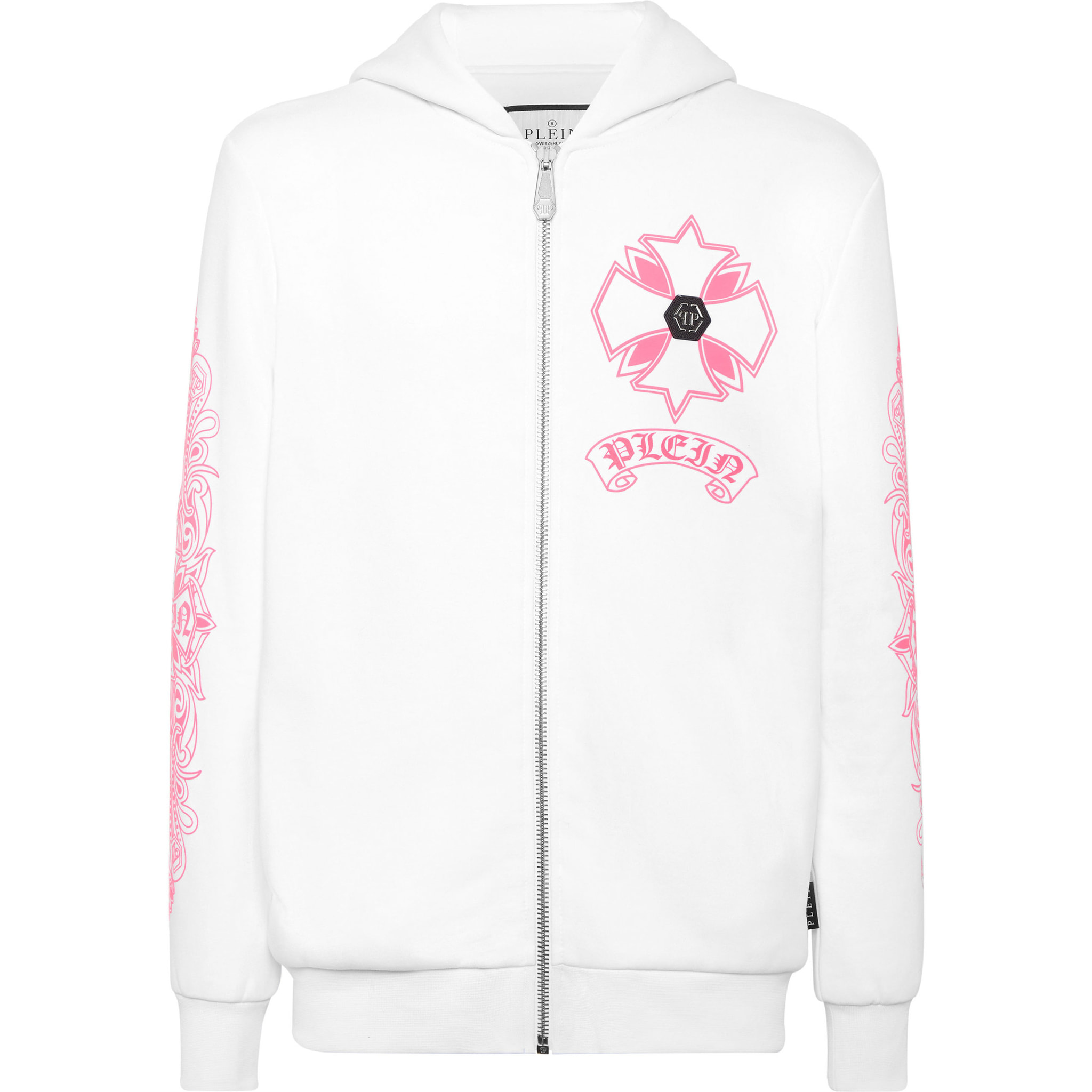 PHILIPP PLEIN Hoodie Sweatjacket CHROME