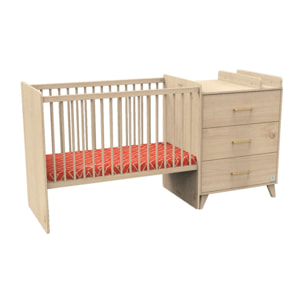 Lit combiné 120x60 évolutif en 90x190 Arty avec matelas