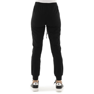 Pantaloni da donna in cotone non felpato con polsini Leone Basic