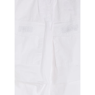 Parachute Pants Bambina in Popeline con Coulisse al Fondo