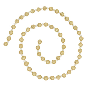 GDN PLF BOULES PERLES OR 180CM
