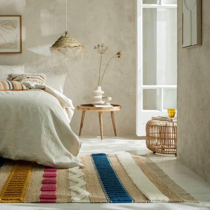 Tapis en jute rectangle MEDINA
