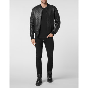 PHILIPP PLEIN Leather Bomber