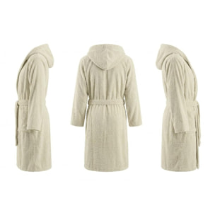 INTRECCI HOME Accappatoio Uomo e Donna, in Puro Cotone Jacquard 500 g, , Morbidezza Extra, Avvolgente, con Cappuccio e Tasche, Elegante e Confortevole,