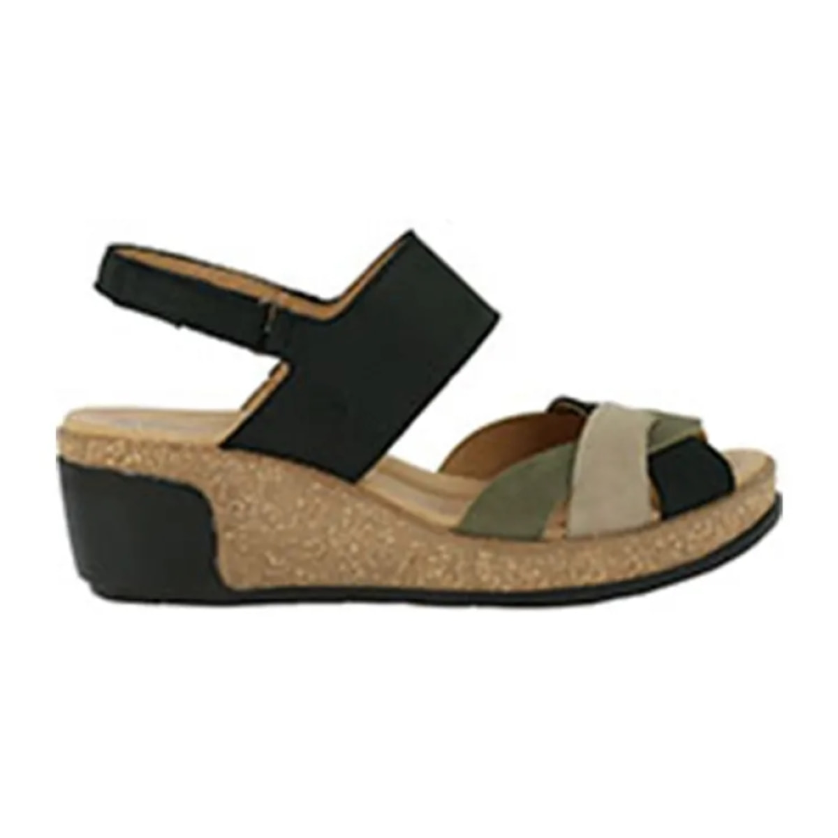 Sandalias N5008 PLEASANT BLACK MIXED / LEAVES color Black mixed