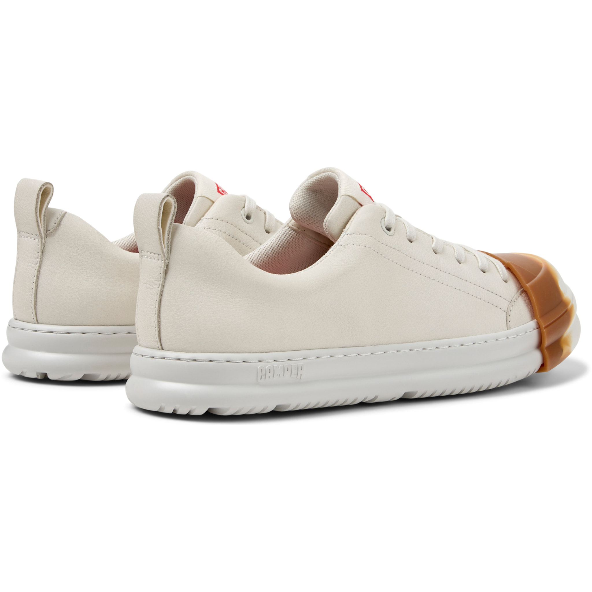 Zapatos de cordones - CAMPER Junction Runner - Blanco - Cuero liso
