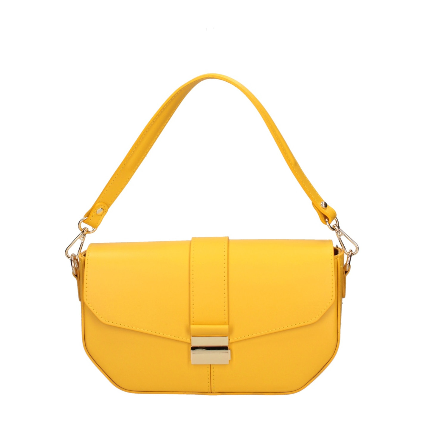 Borsa a spalla da donna - Modello False - Vera pelle - 27.0 x 15.0 x 7.0 cm