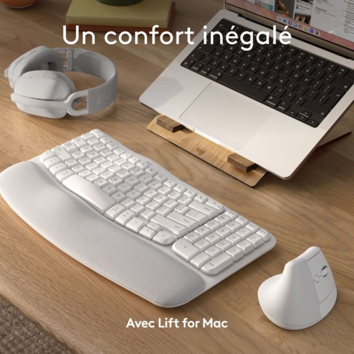 Clavier sans fil LOGITECH Wave Keys for Mac ergonomique