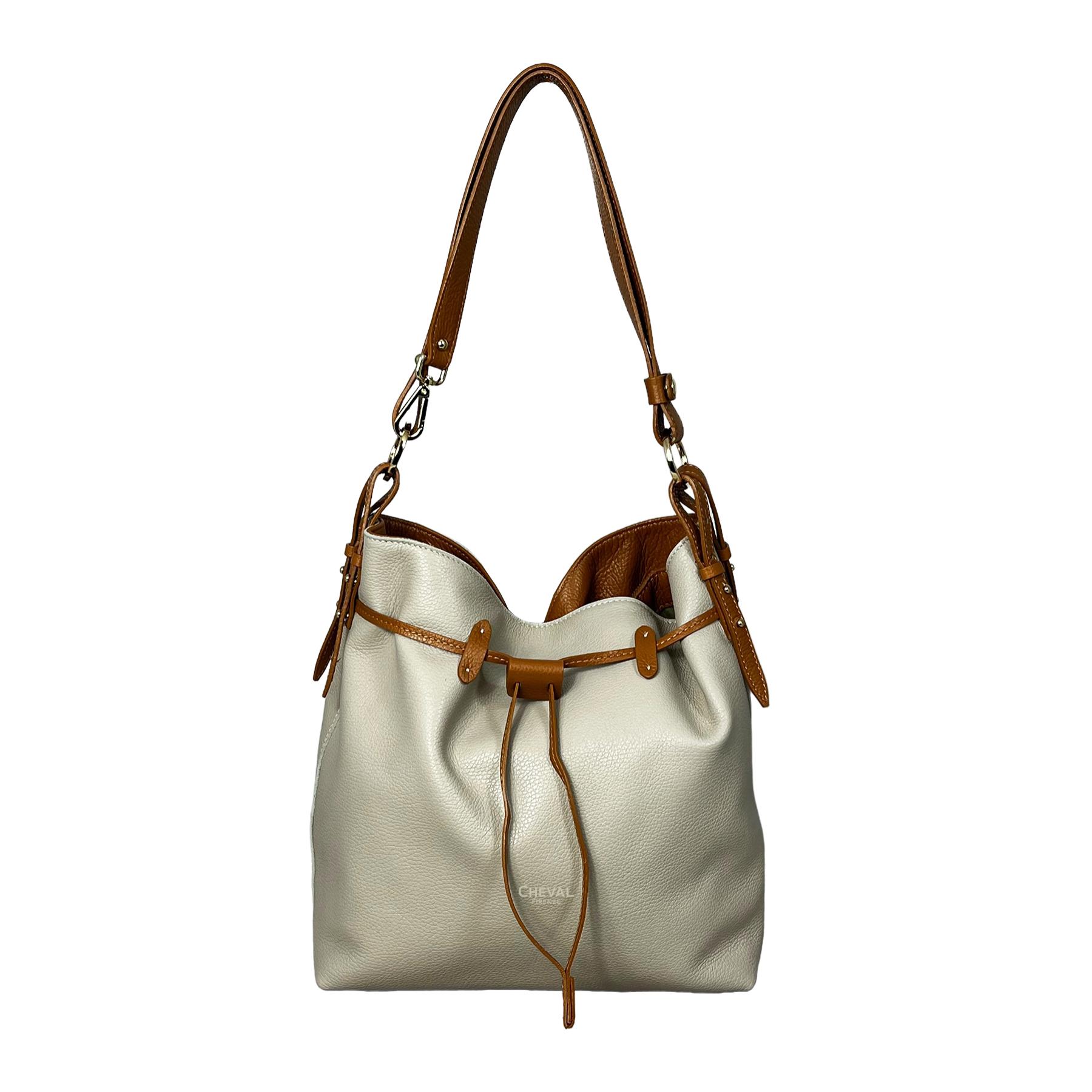 Borsa a spalla Cheval Firenze Fenice Beige/Cuoio