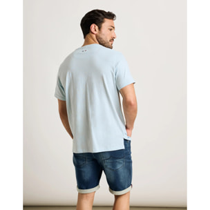 Camiseta Manga Corta Azul Celeste - Gaviote