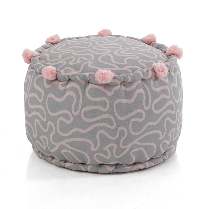 ORESTELUCHETTA Pouf rotondo ROSE