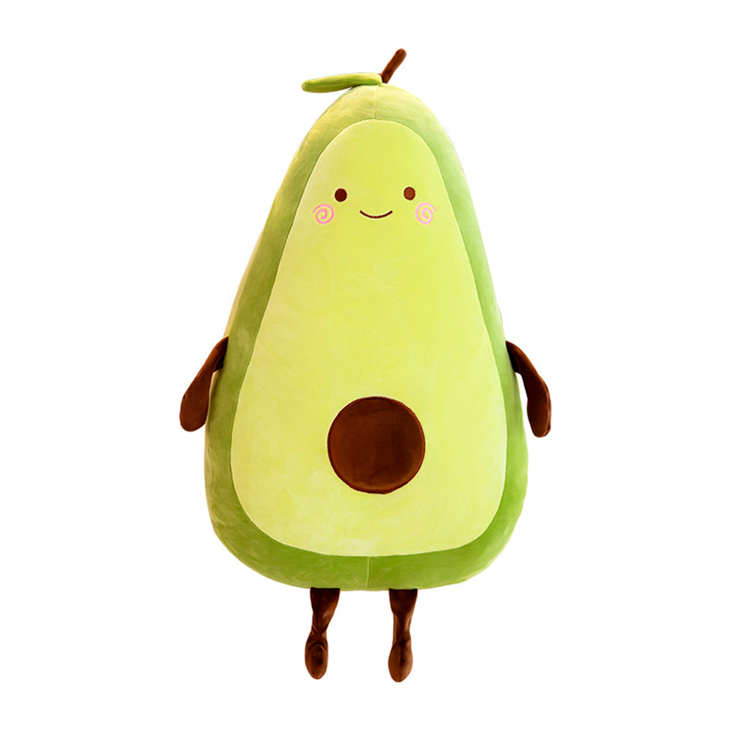 Cuscino extra morbido e soffice design avocado felice. 35 cm.