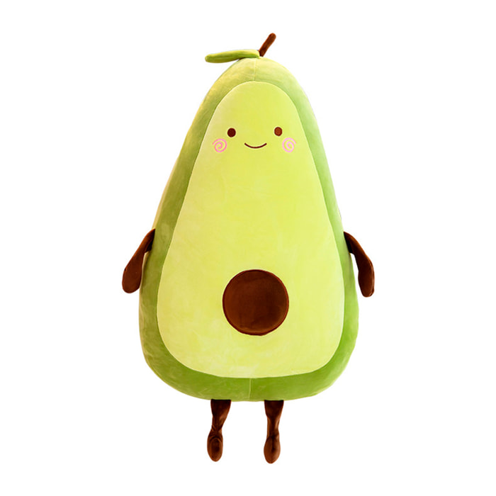 Cuscino extra morbido e soffice design avocado felice. 35 cm.