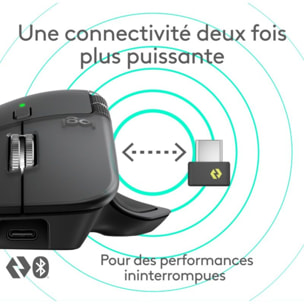 Souris sans fil rechargeable LOGITECH Souris sans fil rechargeable LOGITECH MX Master 4 graphite + 2 mois Adobe