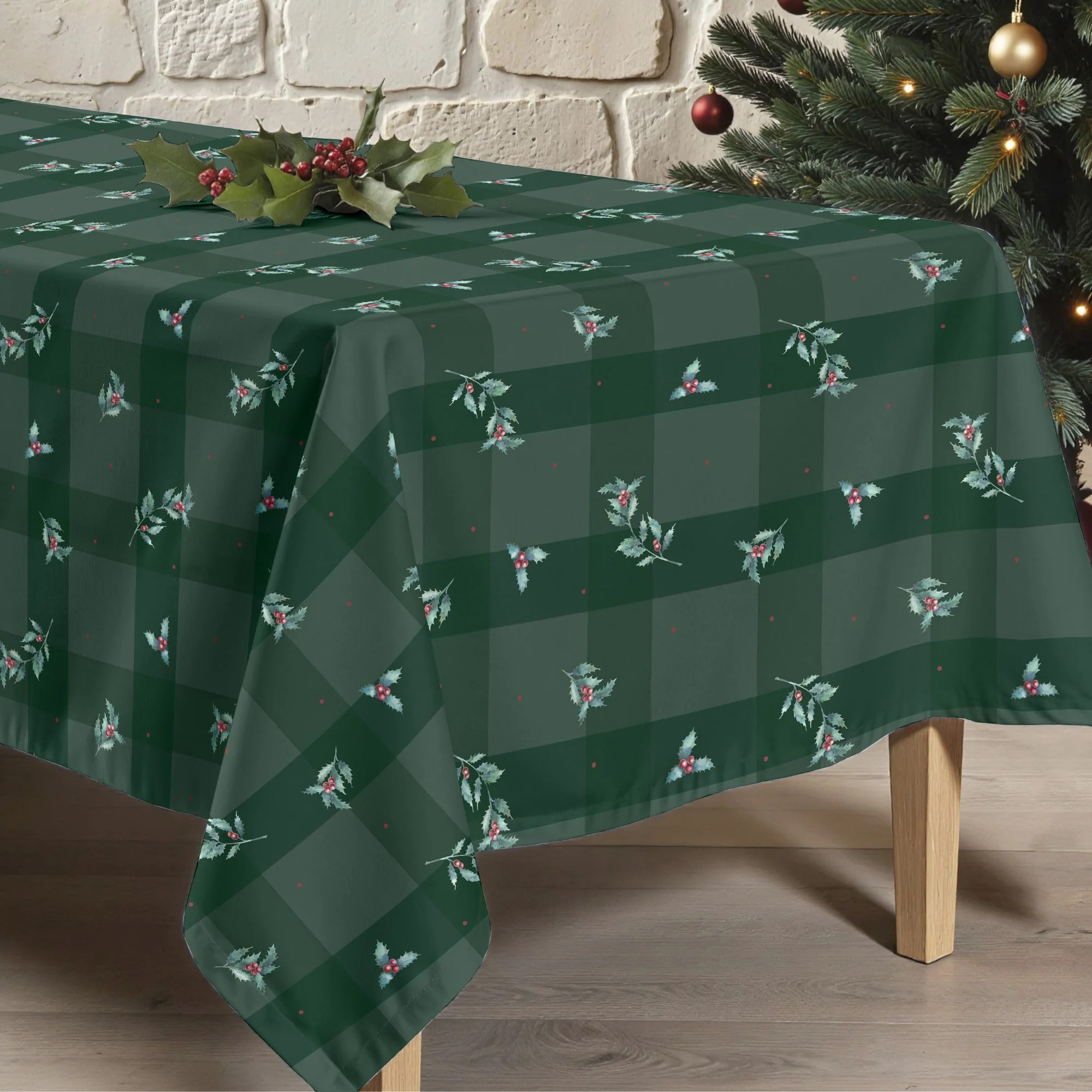 Nappe en résine Anti-tâches Green Christmas 1