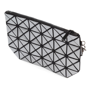 Zerbolò bolso clutch con diseño geométrico, de PVC.