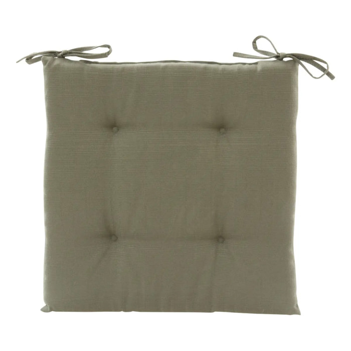 Galette de chaise Korai vert laurier 40x40cm