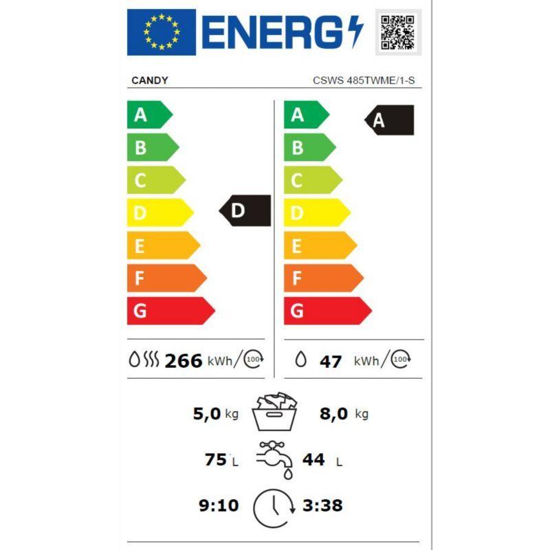 Lave-linge séchant Ultra, HCUW 485TWME/1-S