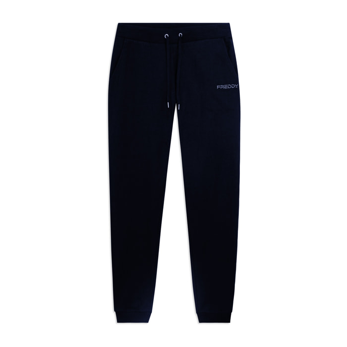 Pantaloni Sportivi con Polsini e Vita in Costina