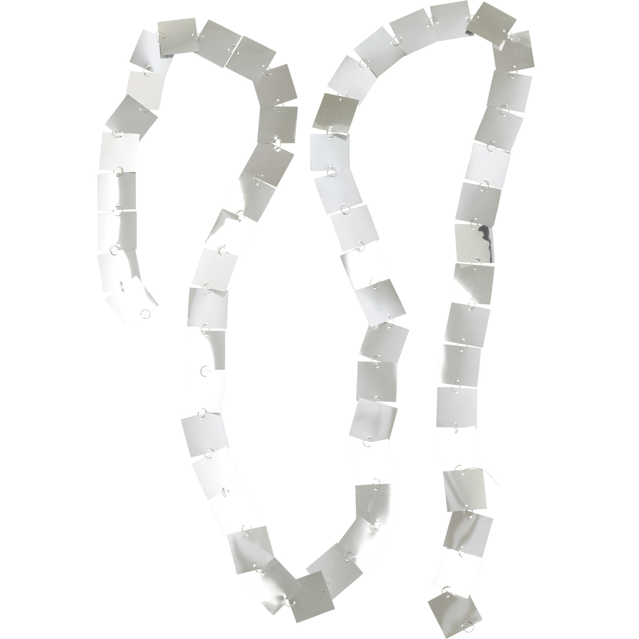 J-Line guirlande Carré - plastique - argent