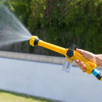 Pistola ad acqua a pressione con 8 in 1 serbatoio InnovaGoods - giallo - 41 x 15 x 5,5 cm