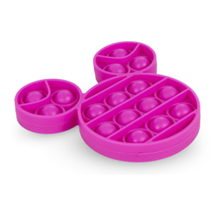 Bubble Pop It giocattolo sensoriale antistress, bolle di silicone da spremere e premere. Design mini mouse.