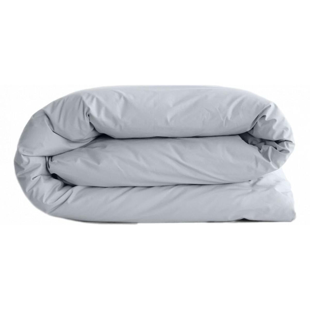 Housse de couette ''Manoir'' percale pur coton peigné longues fibres 80 fils/cm² Vent du sud - Neige