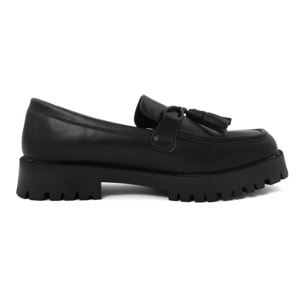 Mocassino Donna colore Nero-Altezza tacco:3cm