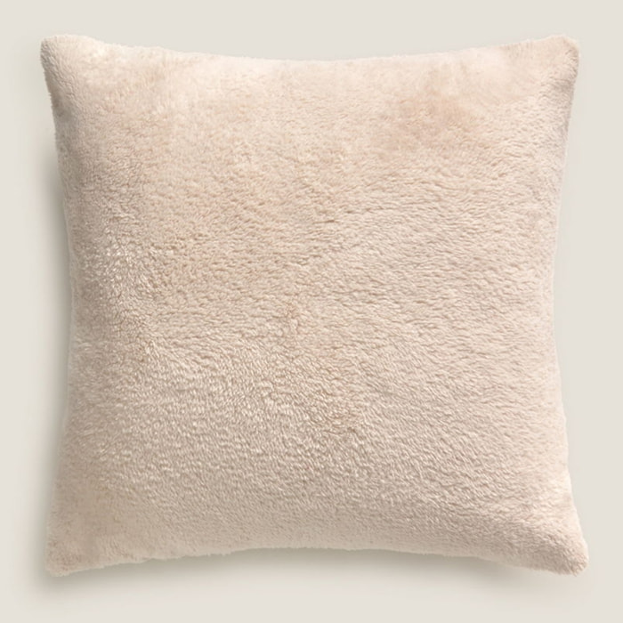 Funda de cuadrante reversible borreguito Repola color marron beige Poliéster