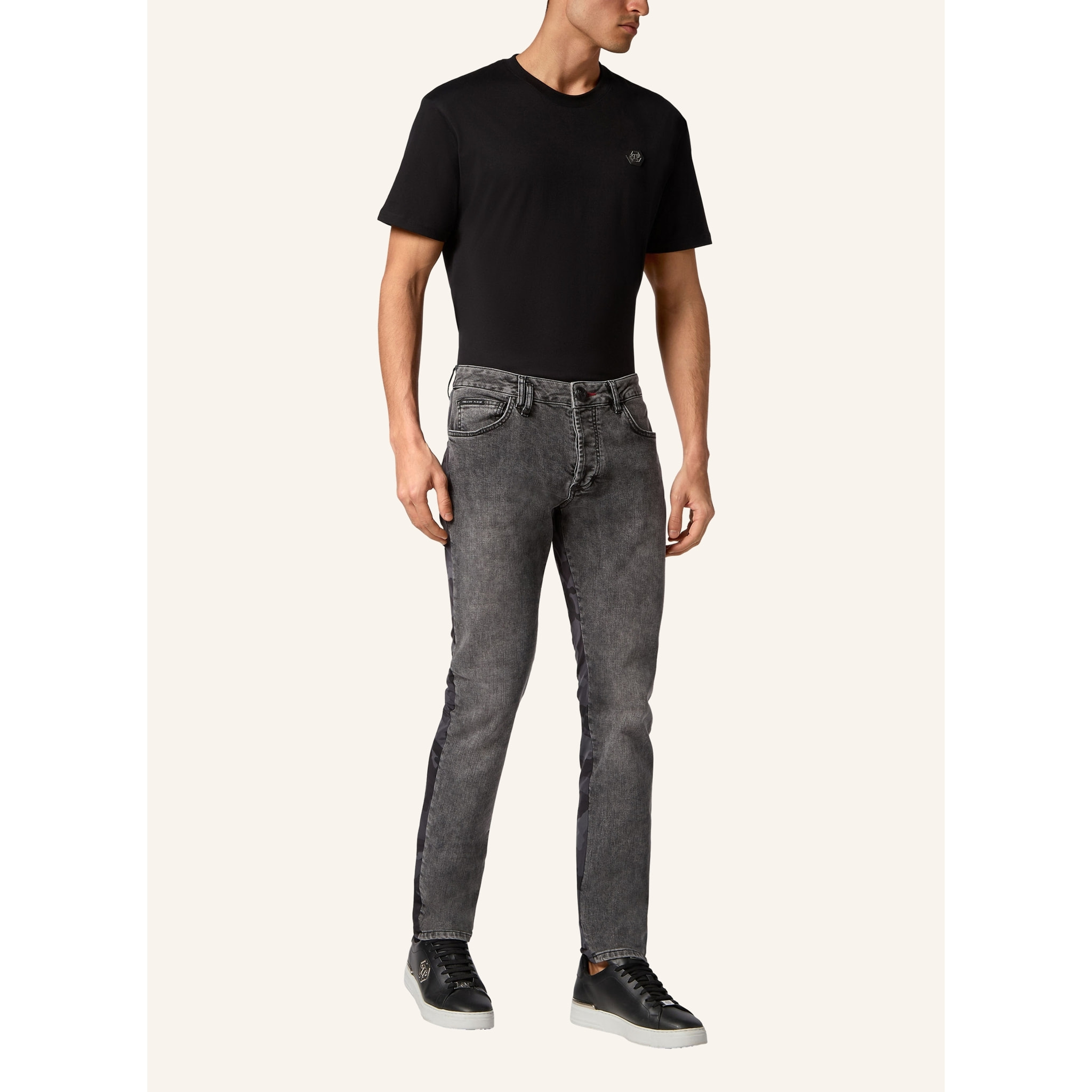 PHILIPP PLEIN Vaqueros de corte recto CAMOUFLAGE