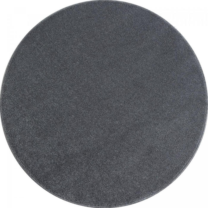Tapis rond tissé motif uni JUFO