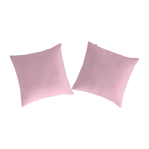 2 Fundas de almohada 100% algodón CASUAL rosa. Varios tamaños disponibles