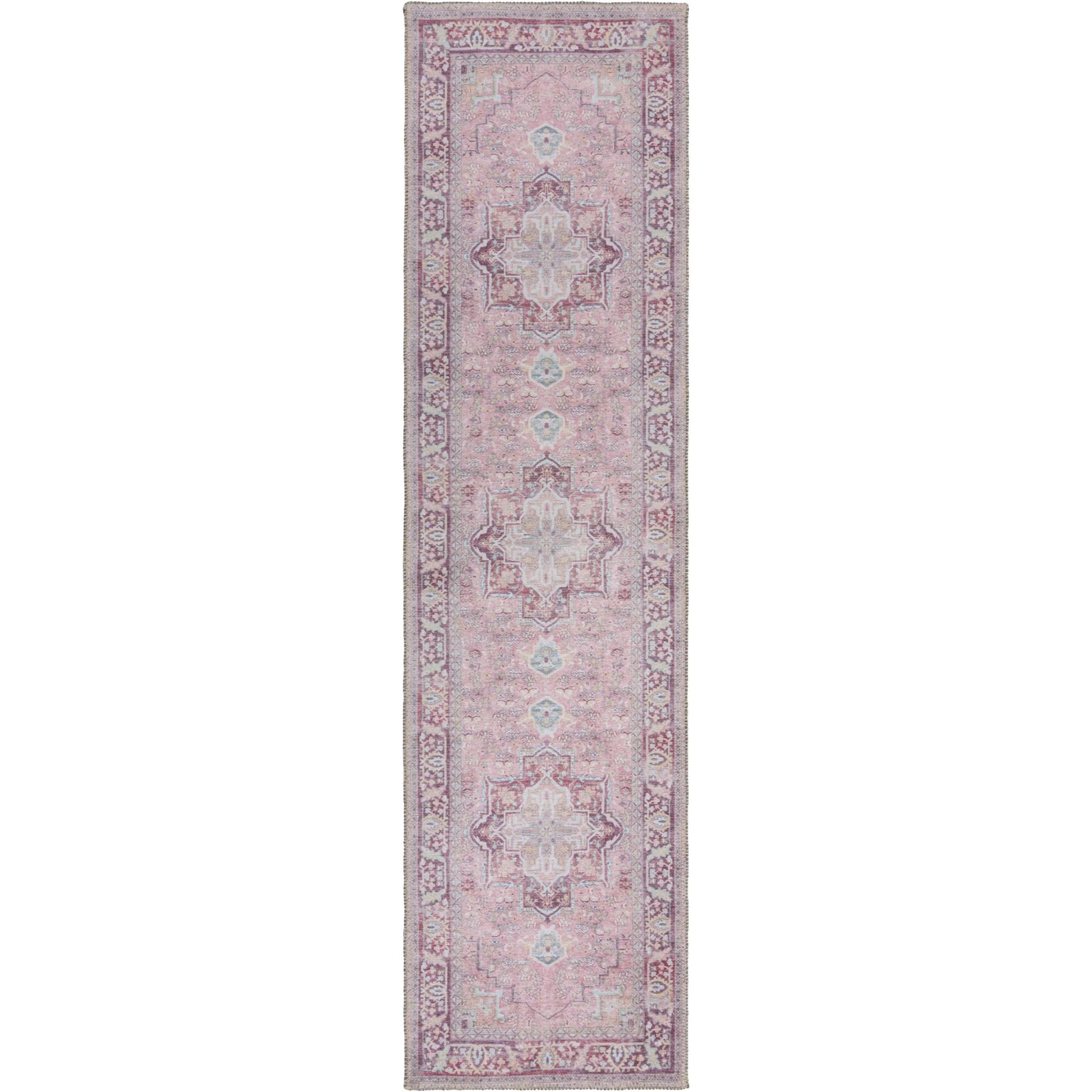 Tapis lavable de couloir WINDSOR Rose