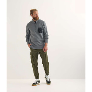 Jersey MUNICH Roma lifestyle hombre de algodón-poliéster gris