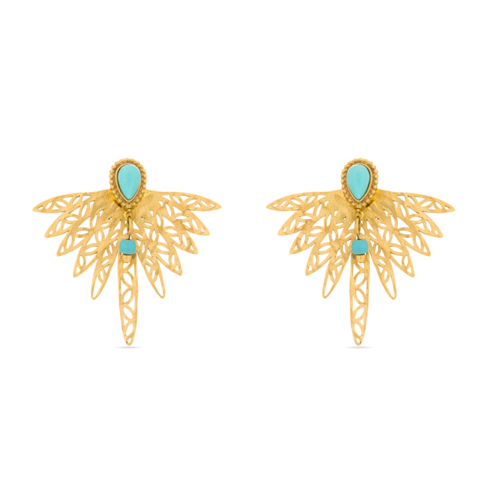 Pendientes Lux by Lux acabadoss oro 18k