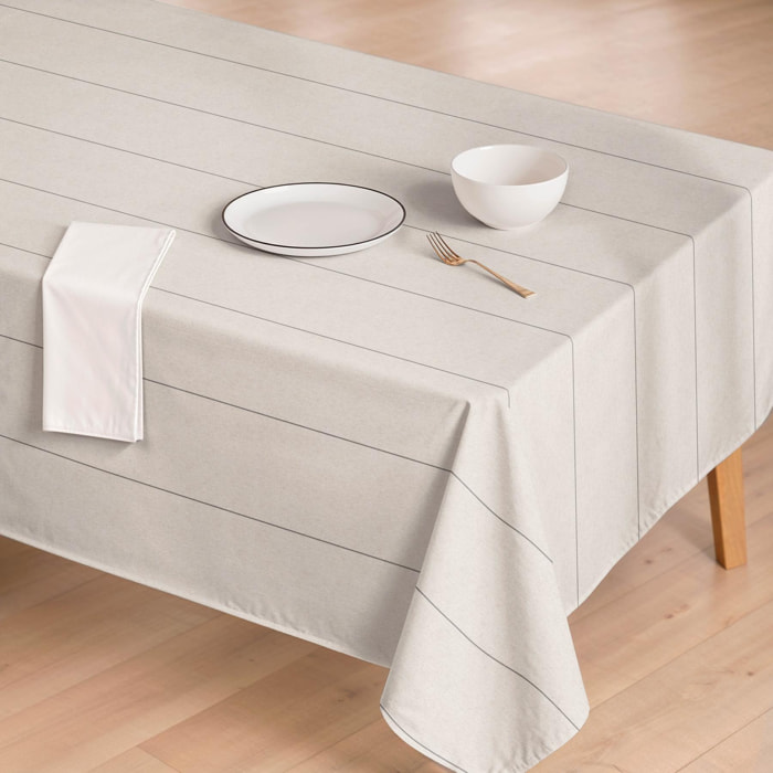 Mantel antimanchas LLEVANT NATURAL - 100% algodón