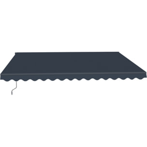 Store banne en aluminium "Ombra 4" - 395 x 300 cm - Gris
