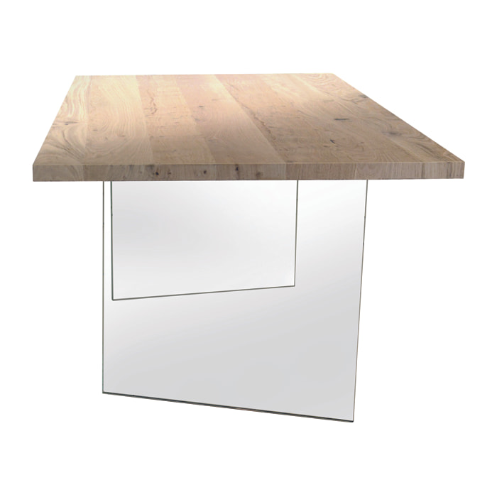 Tavolo CAPRAIA rovere impiallacciato sp. 4 160x90 cm