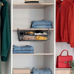 Panier de rangement à suspendre 51,5cm noir