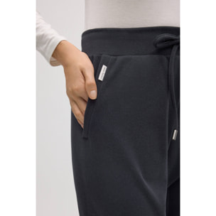 Pantaloni jogger color carbone testurizzati